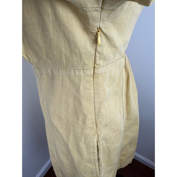 NWT Free People Cheyenne Denim Dress in Sand Dune - Small - Picture 5 of 10